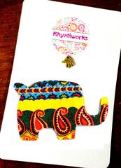 Ethereal Elephant Wooden Magnet Khyatiworks