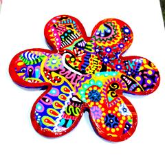 Colorisma Flower Wooden Magnet Khyatiworks