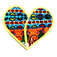 The Ethereal Heart Wooden Magnet Khyatiworks