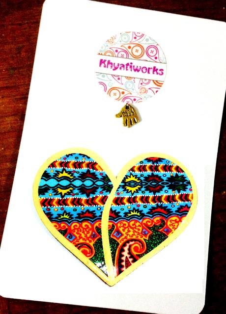 The Ethereal Heart Wooden Magnet Khyatiworks