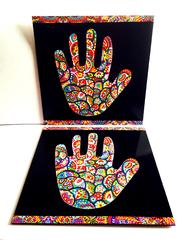 Haath-ee Black Square Mats