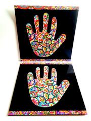 Haath-ee Black Square Mats