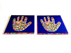 Haath-ee - Set of 2 Ceramic Coasters