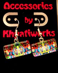 Spring Fiesta Rectangle Earrings