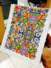 [SOLD] Spiral Notebook - Colorama with a White Base