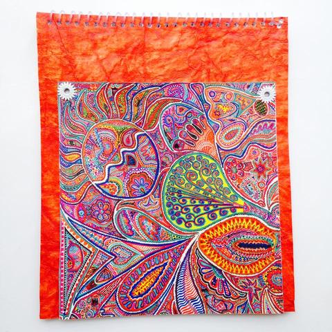 [SOLD] Spiral Notebook - Of What We Are with Daisy Eyelets