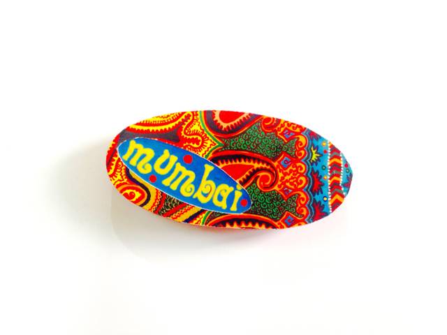 Ethereal Oval Mumbai Wooden Magnet Khyatiworks