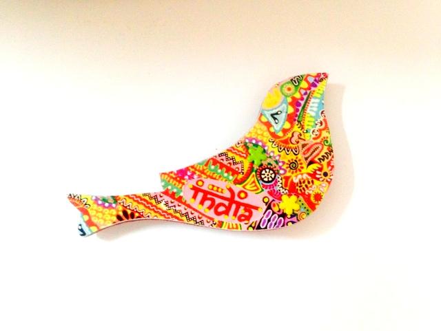 Colorama Birdie India Wooden Magnet
