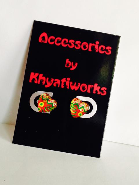 The Phulkari Series Heart Studs