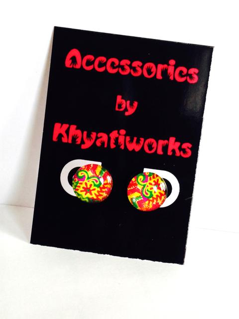 The Phulkari Series Square Studs