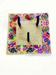 Key Holders - Square Jute Base With Summer trail jute Artwork Frame