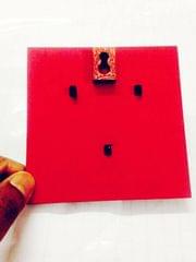 Key Holders - Square Wooden Base With When colors speak Artwork Frame