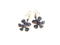 Artwork Wooden Earrings - Wildflower in Illugination Artwork