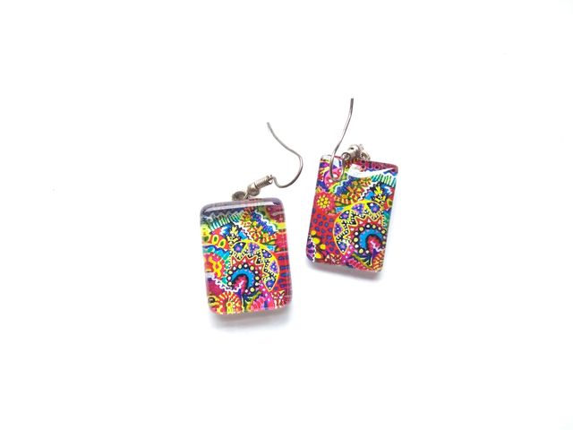 Glam in glass earrings