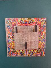 Key Holders - Square Jute Base with ' When Colors Speak ' Artwork Frame