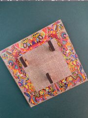 Key Holders - Square Jute Base with ' When Colors Speak ' Artwork Frame