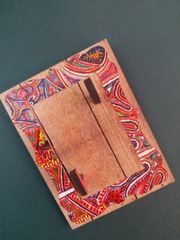 Key Holders - Rectangle Wooden Base with Bright Colored Artwork Frame