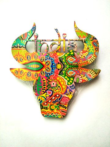COLOROMA ARTWORK FRIDGE MAGNET - INDIAN BULL