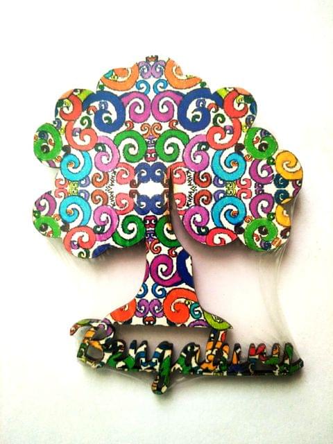 FLOROSPHERE ARTWORK FRIDGE MAGNET - TREE SHAPED