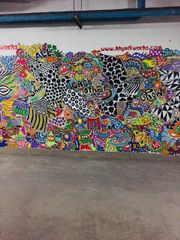 "A FLIGHT OF BIRDS" MURAL AT DLF MALL OF INDIA, EAST END