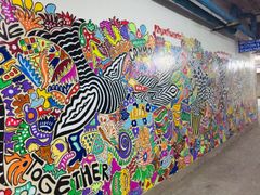 "A FLIGHT OF BIRDS" MURAL AT DLF MALL OF INDIA, EAST END