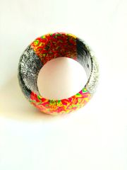 ELEGANT BLACK & RED WOODEN BANGLE