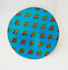MOR PANKH ROUND COASTERS IN DIFFERENT SHADES OF BLUE