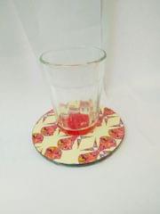 ALIEN ROUND COASTERS IN NEUTRAL COLORS