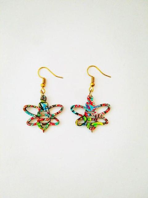 'AMOLI'S BUMBLEBEE' WOODEN EARRINGS