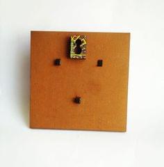 KEY HOLDER - SQUARE BLUE DENIM BASE WITH SUMMER TRAIL ARTWORK FRAME