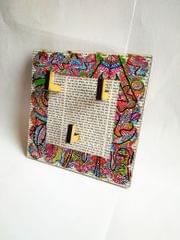 KEY HOLDER - SQUARE TEXT BASE WITH IT'S ALL CONNECTED ARTWORK FRAME