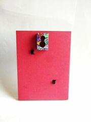 KEY HOLDER - RECTANGLE TEXT BASE WITH VIBGYORISE ARTWORK FRAME