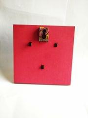 KEY HOLDER - SQUARE WOODEN BASE WITH SUMMER TRAIL ARTWORK FRAME