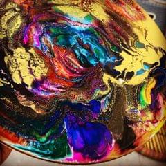HAPPY RAINBOW RESIN ART PLACEMAT