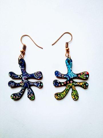 VIBGYORISE ARTWORK AMOEBA EARRINGS