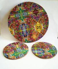 SPRING FIESTA ARTWORK PLACEMAT AND COASTERS SET