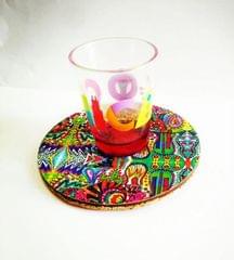 SPRING FIESTA ROUND BOARD COASTER - SET OF 4