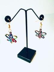 ' AMOLI'S ' BUMBLEBEE EARRINGS IN FLOROSPHERE ARTWORK