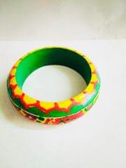 A Quirky Affair - Green Phulkari Bangle