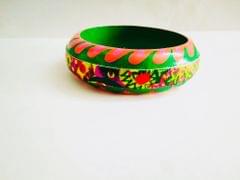 A Quirky Affair - Green Phulkari Bangle