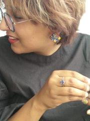 Sunny Blue Rays Studs