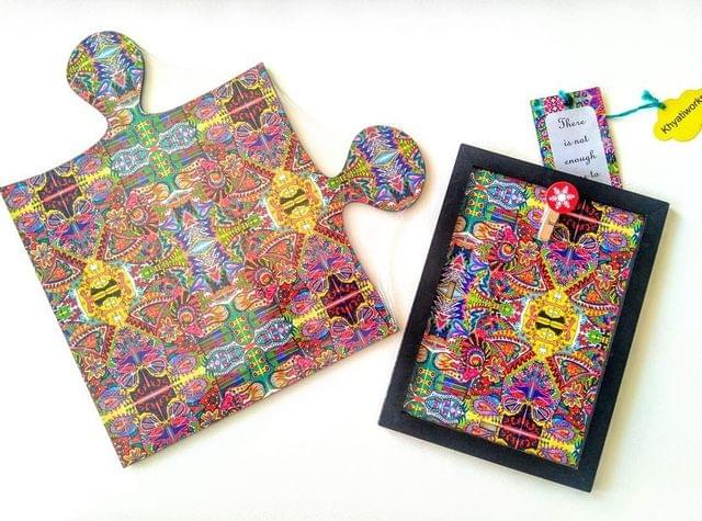' Spring Fiesta ' Puzzle Placemat & Photo Frame