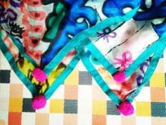 ' The Story of Waves ' Tabby Silk Stole