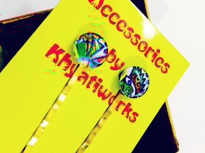 green island round hair pins