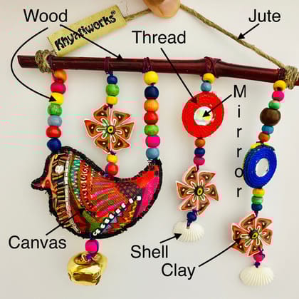 Birdie and Windmill Mini Hanging