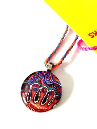 Lakshmi Padam - Glass Tile Pendant