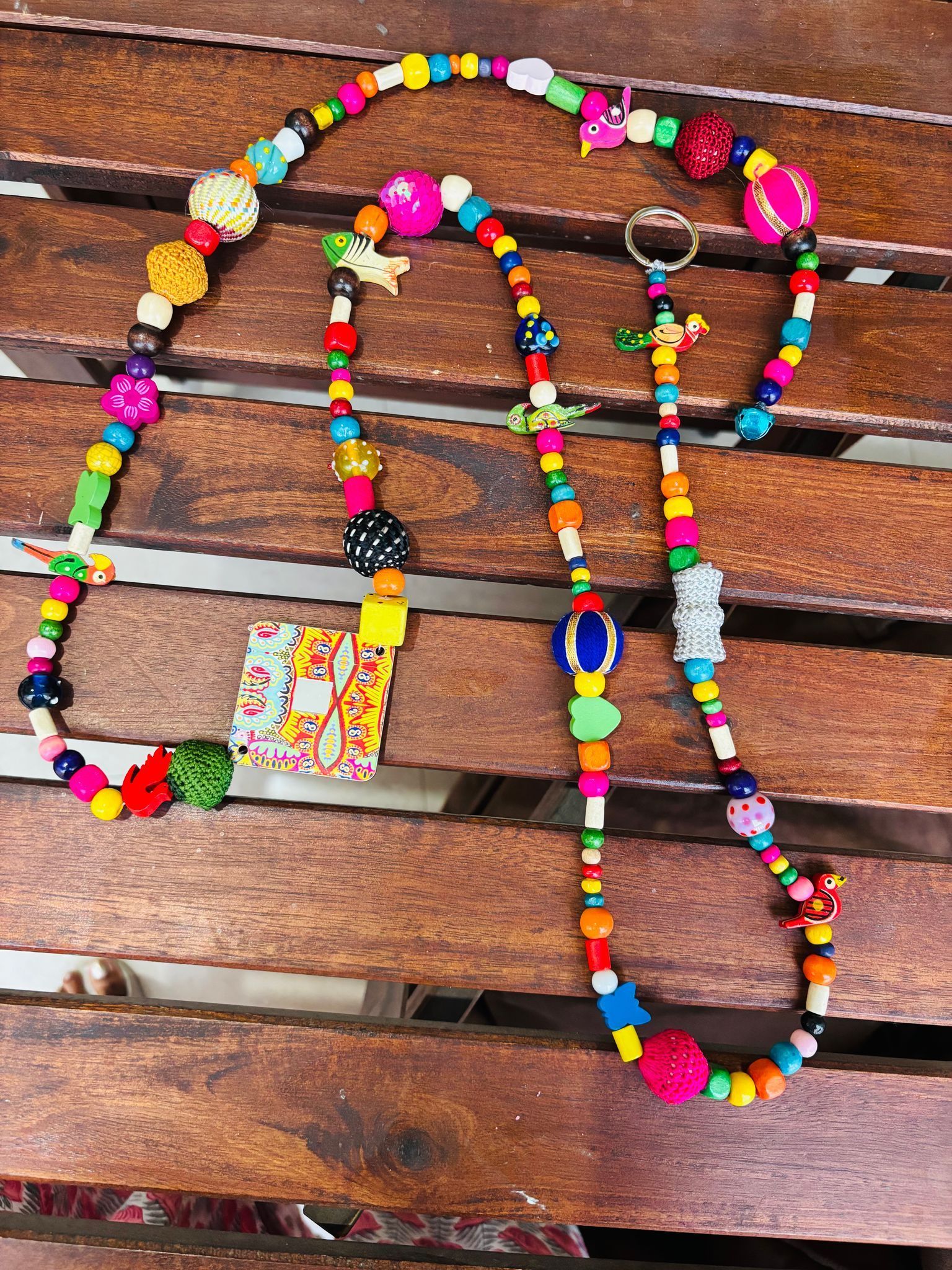 Boho Beaded Wall Hanging – 6 ft Type 2