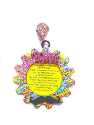 FRAMAGNETO Colorama Art Frame WITH MOUSTACHE - DELHI