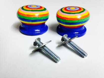 Sky-Rainbow Knobs - Set of 2