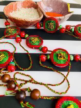 Auspicious Hues Ganesha Rakhi - 1 piece